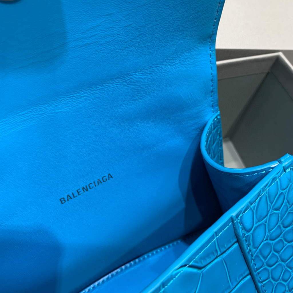 Balenciaga 592833 Bolsa de mango superior XS XS Azul-6