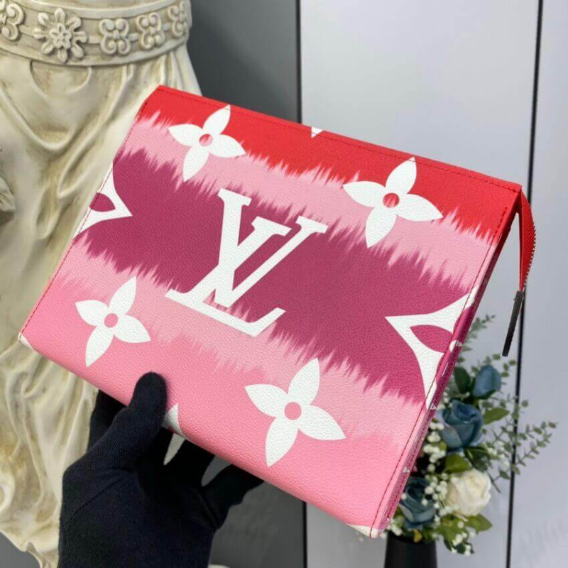 LOUIS VUITTON LV ESCALE TOBO DE TISO 26 M69138 ROJO-1
