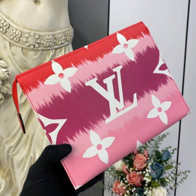 LOUIS VUITTON LV ESCALE TOBO DE TISO 26 M69138 ROJO-2