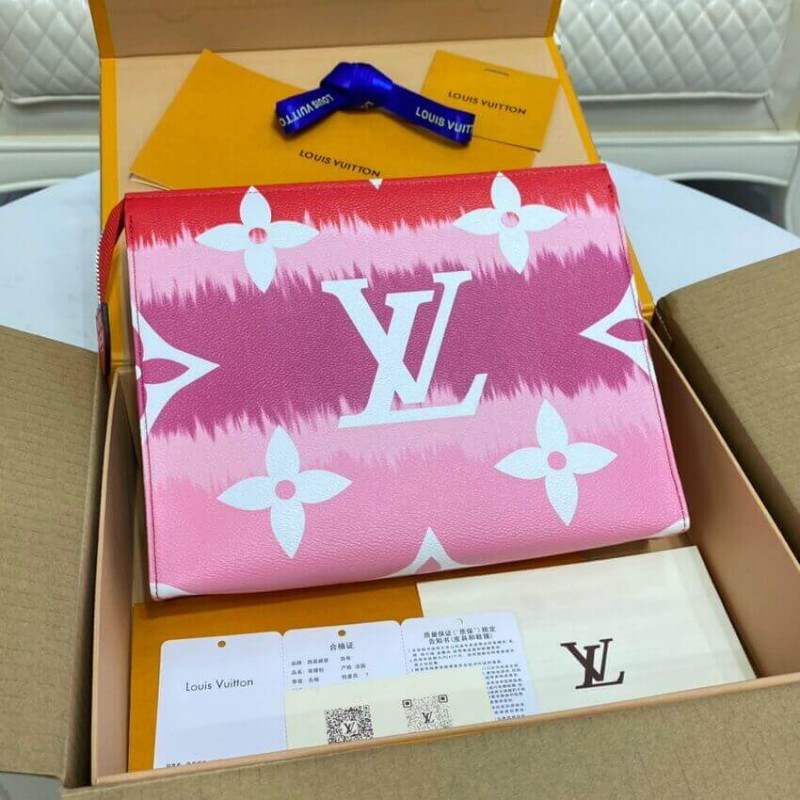 LOUIS VUITTON LV ESCALE TOBO DE TISO 26 M69138 ROJO-4