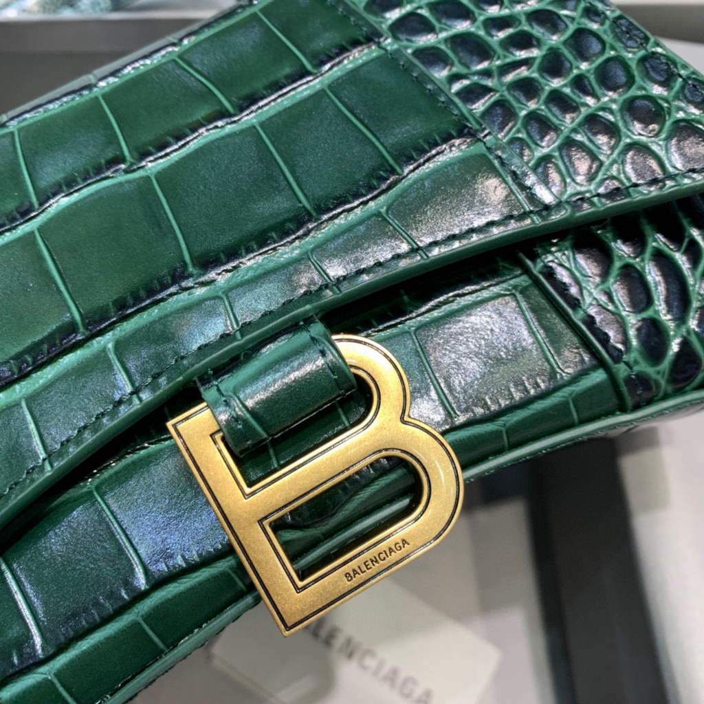 Balenciaga 592833 Bolsa de mango superior XS XS Green oscuro-3