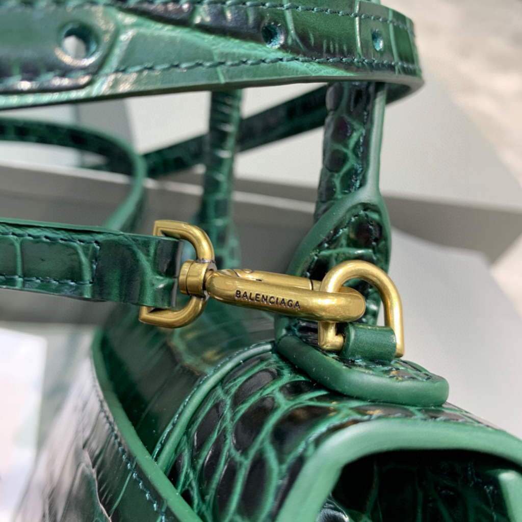 Balenciaga 592833 Bolsa de mango superior XS XS Green oscuro-4