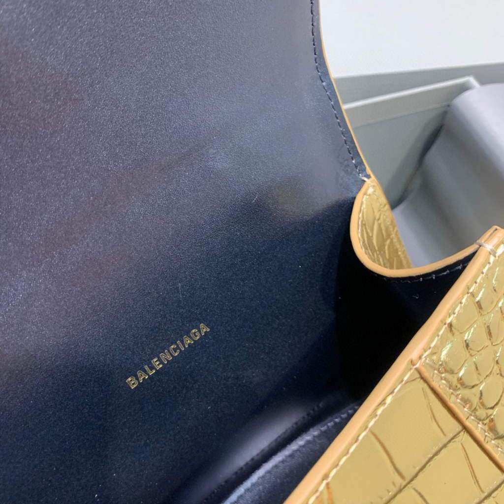 Balenciaga 592833 Garas de arena XS Tople Bolsa Gold Gold-6