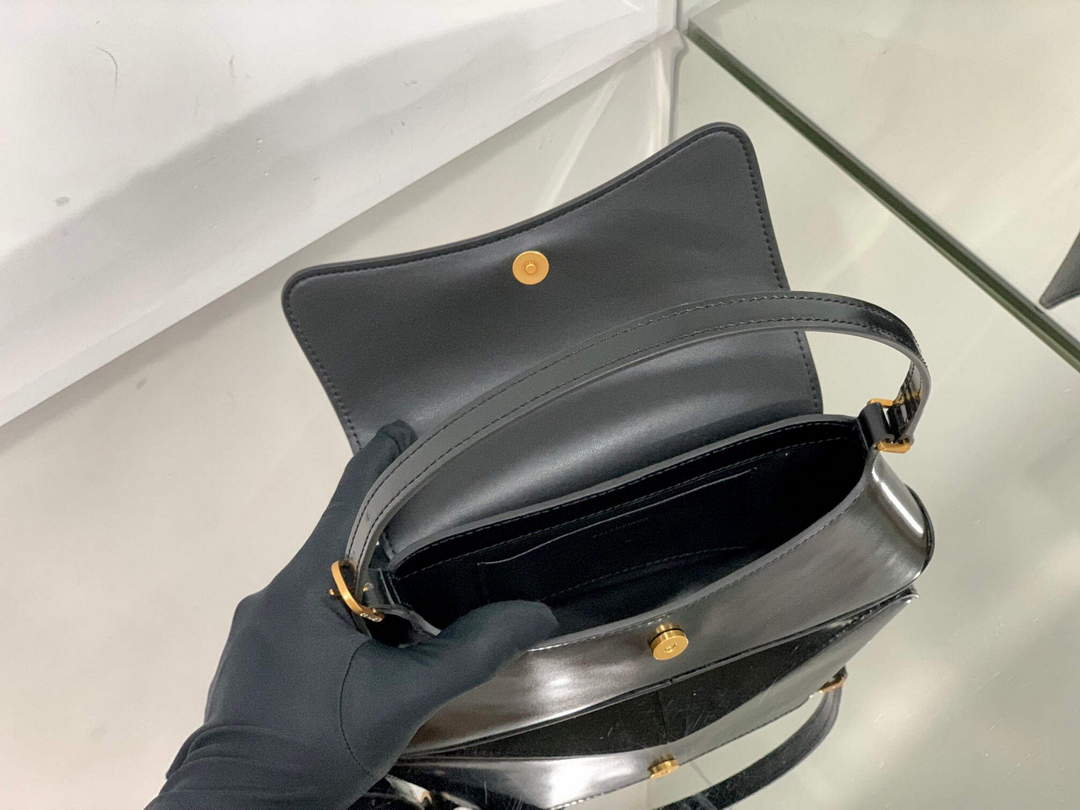 BALENCIAGA 695645 Mujeres XX Small Fnap Bolsa Negro-5