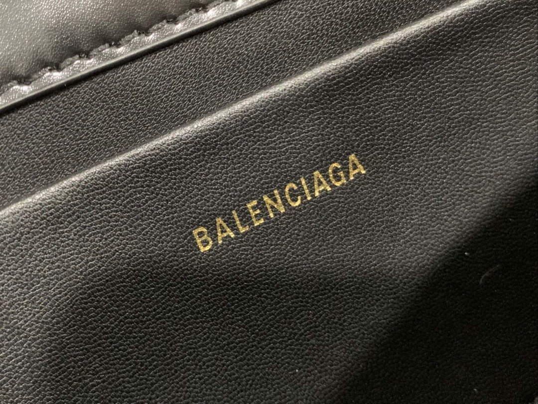 BALENCIAGA 695645 Mujeres XX Small Fnap Bolsa Negro-6