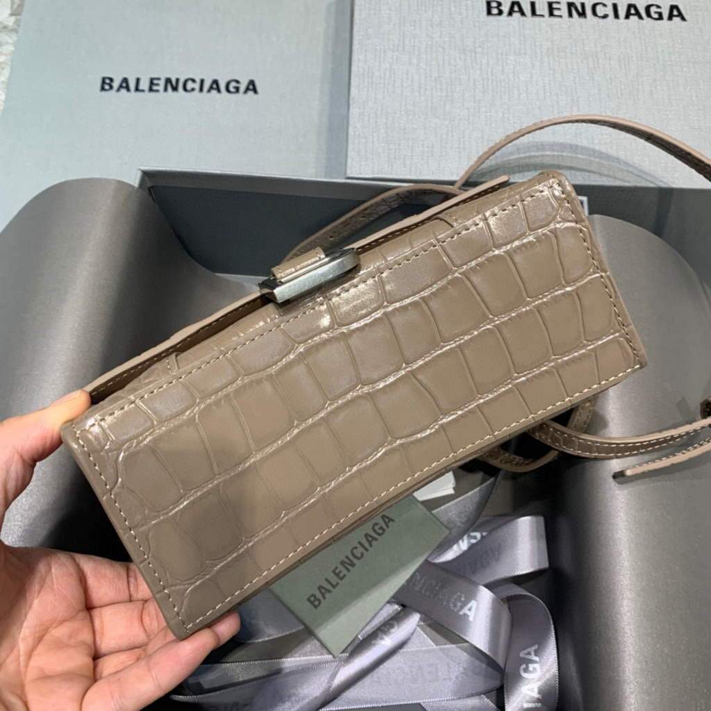 Balenciaga 592833 Hourglass XS Top Many Bolsa Kakhi-2
