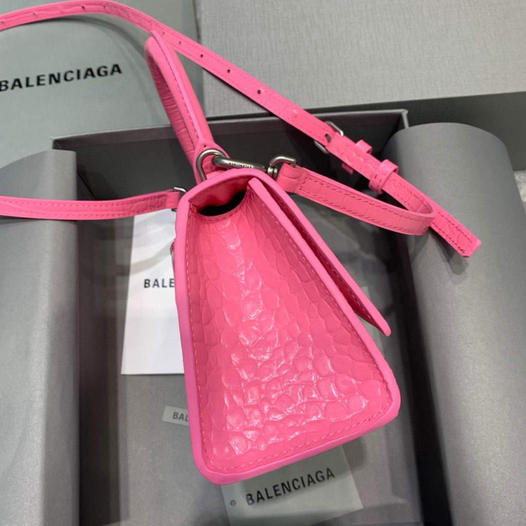 Balenciaga 592833 Bolsa de mango superior de Gabla de ardor XS Pink-1
