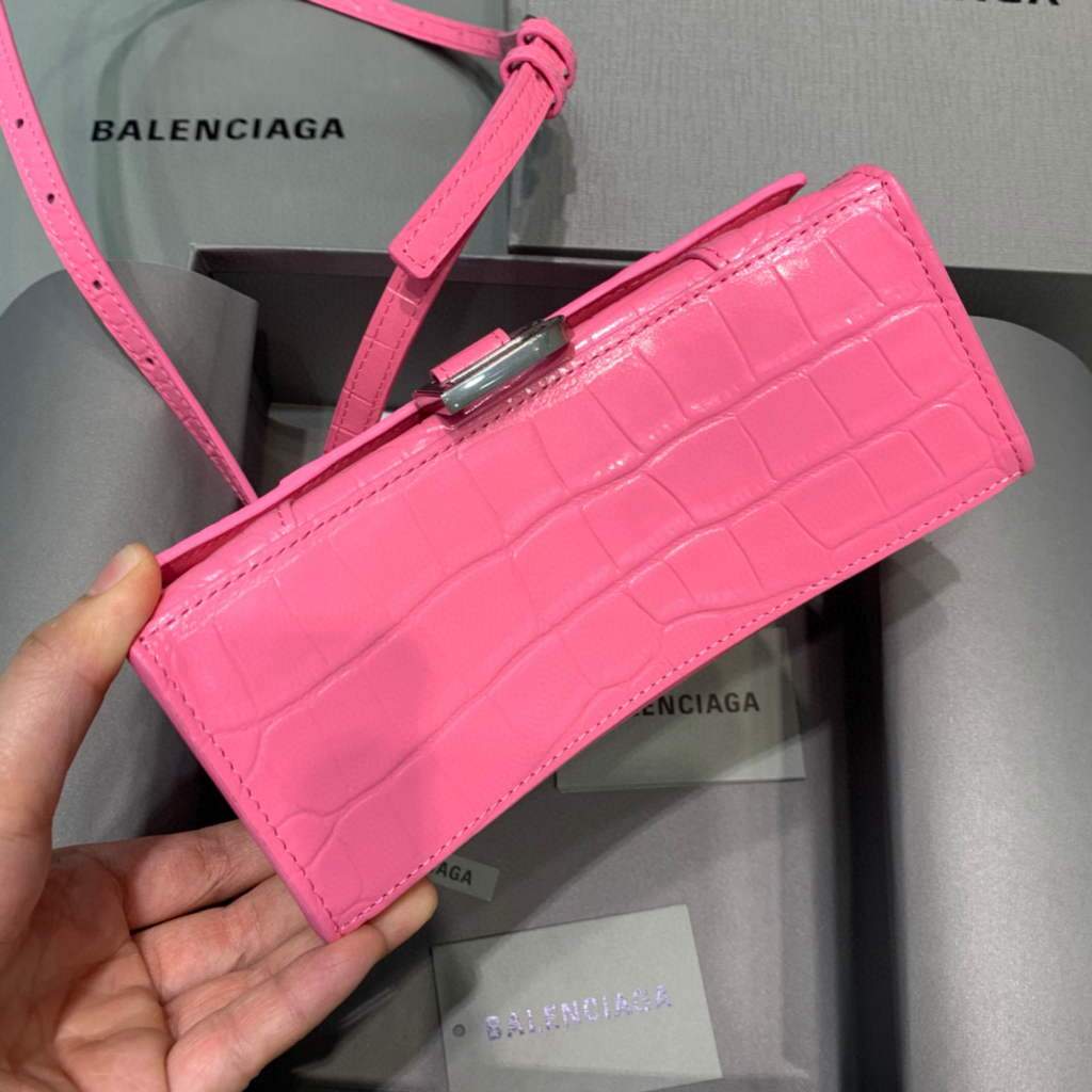 Balenciaga 592833 Bolsa de mango superior de Gabla de ardor XS Pink-2