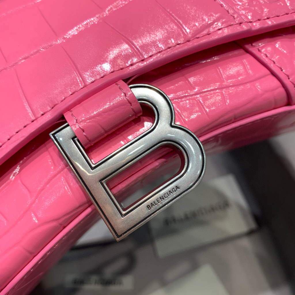 Balenciaga 592833 Bolsa de mango superior de Gabla de ardor XS Pink-4