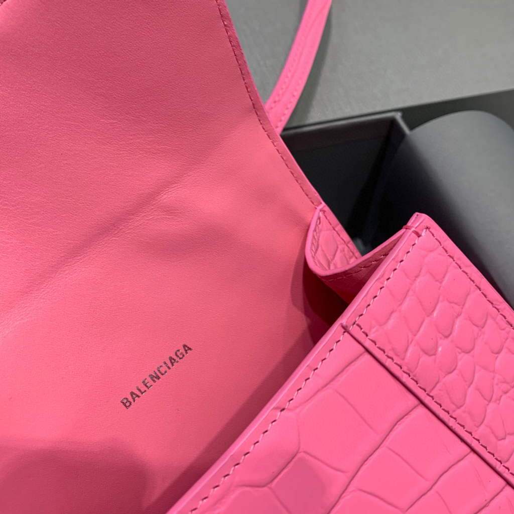 Balenciaga 592833 Bolsa de mango superior de Gabla de ardor XS Pink-6