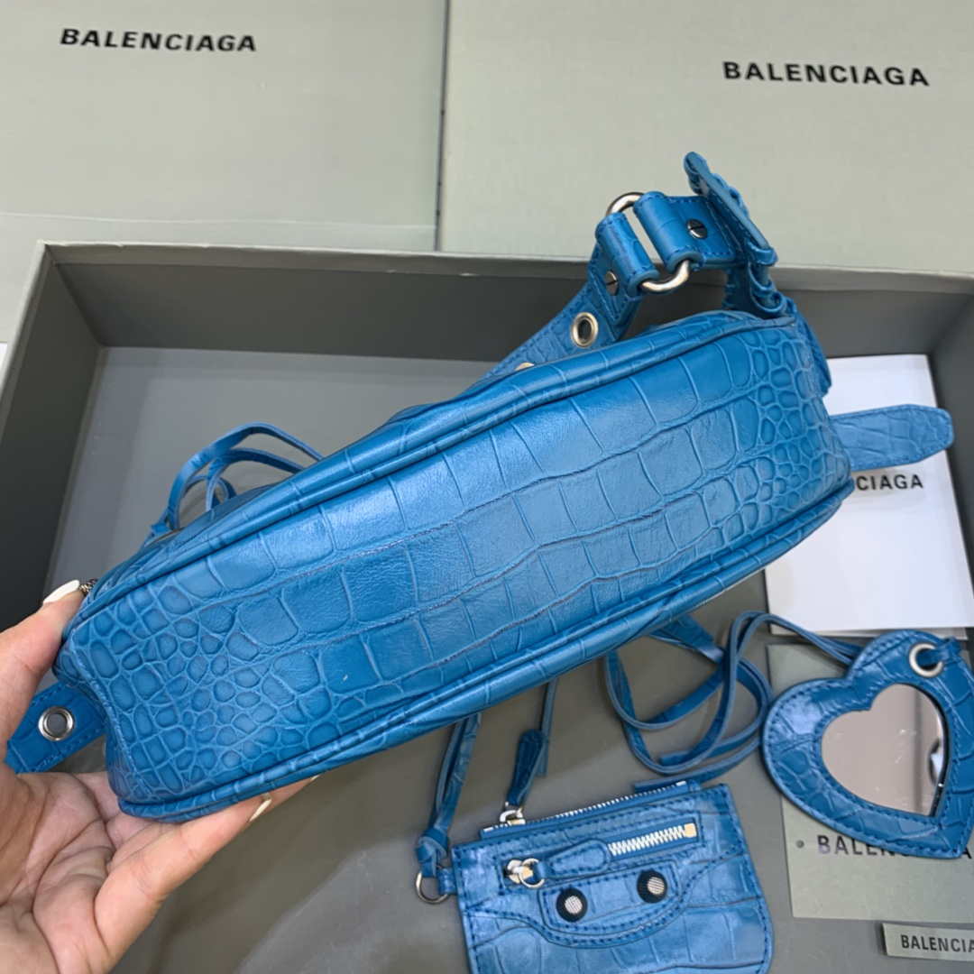Balenciaga 700940210 NEO CAGOLE CAGOLE DE MUJER CAGOLE XS EN CROCODILE Azul-2