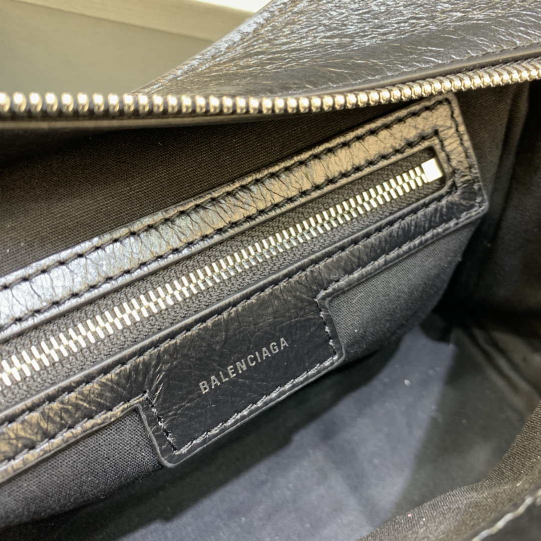 Balenciaga 700940210b Neo Cagole City HandBolsa en Black Arena Lambsker-5
