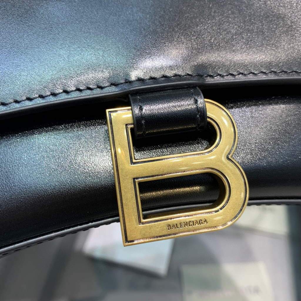 Balenciaga 593546 Hourglass Small Top Many Bordfskin Gold Gold-3
