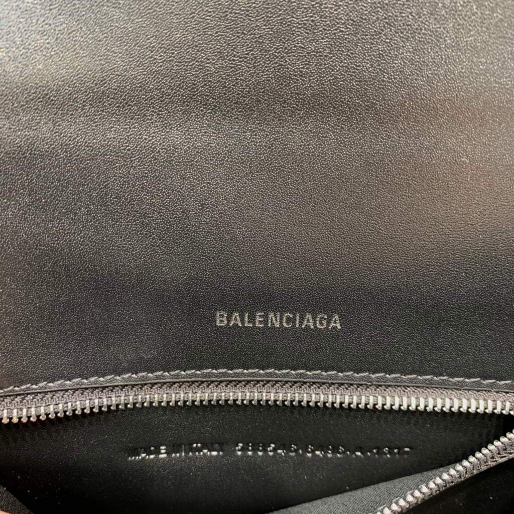 Balenciaga 593546 Hourglass Small Top Many Bordfskin Silver Silver-6