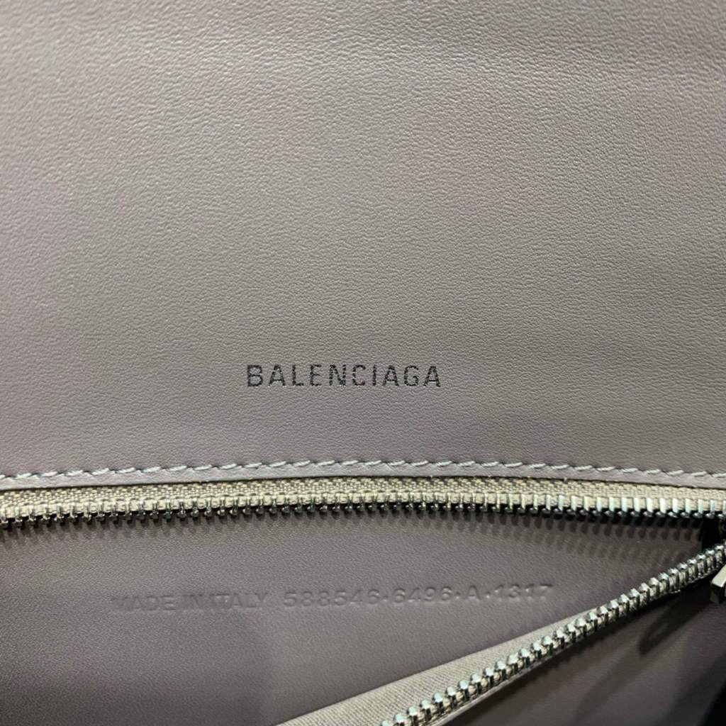 Balenciaga 593546 Hourglass Small Top Many Bordfskin Bolsa Grey-6