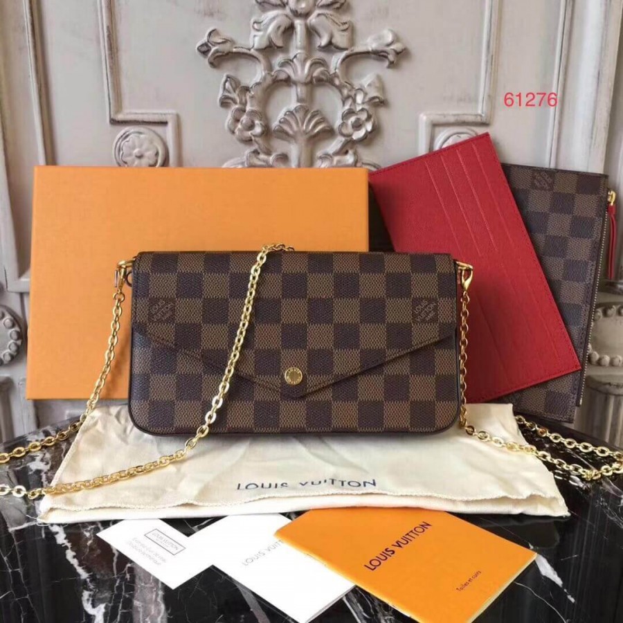 Louis Vuitton Damier Ebene Canvas Pochette Felicie N63032-1