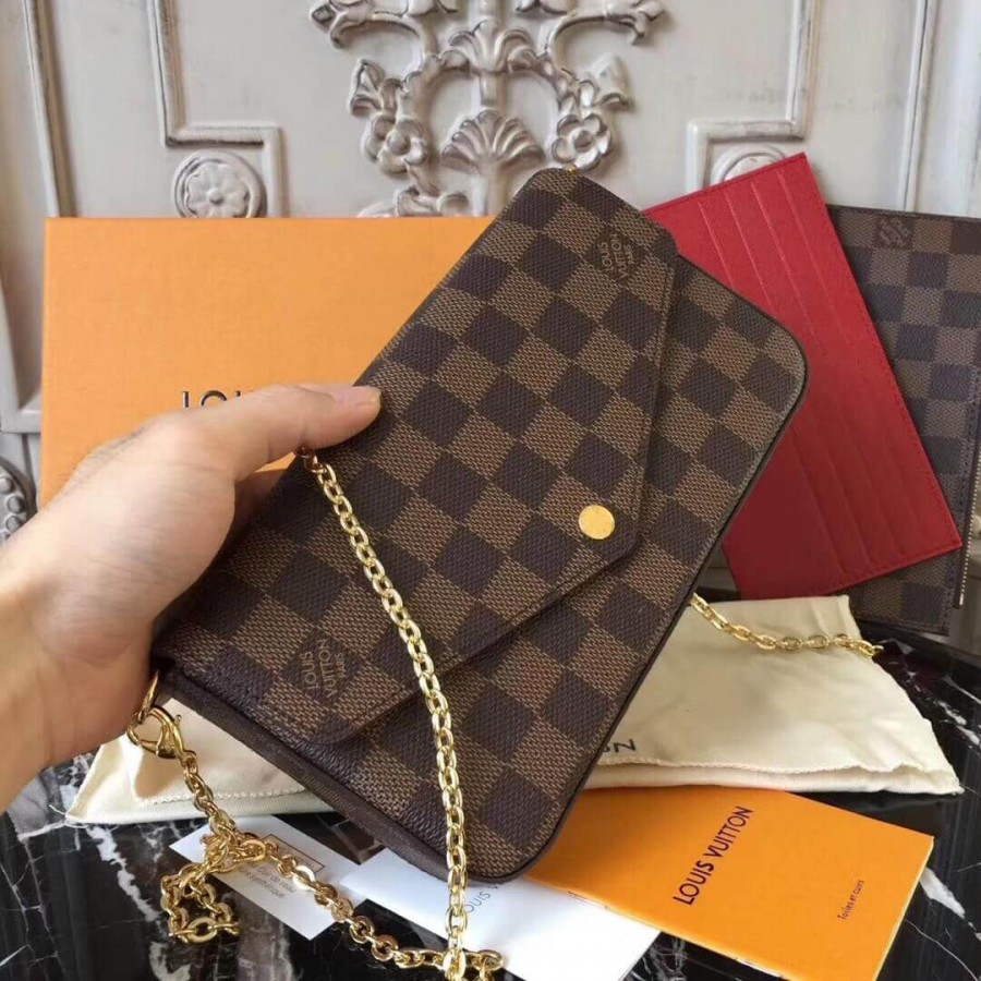 Louis Vuitton Damier Ebene Canvas Pochette Felicie N63032-2