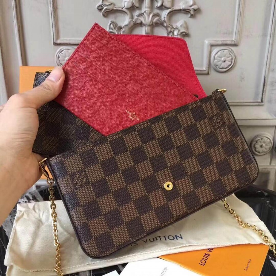 Louis Vuitton Damier Ebene Canvas Pochette Felicie N63032-6