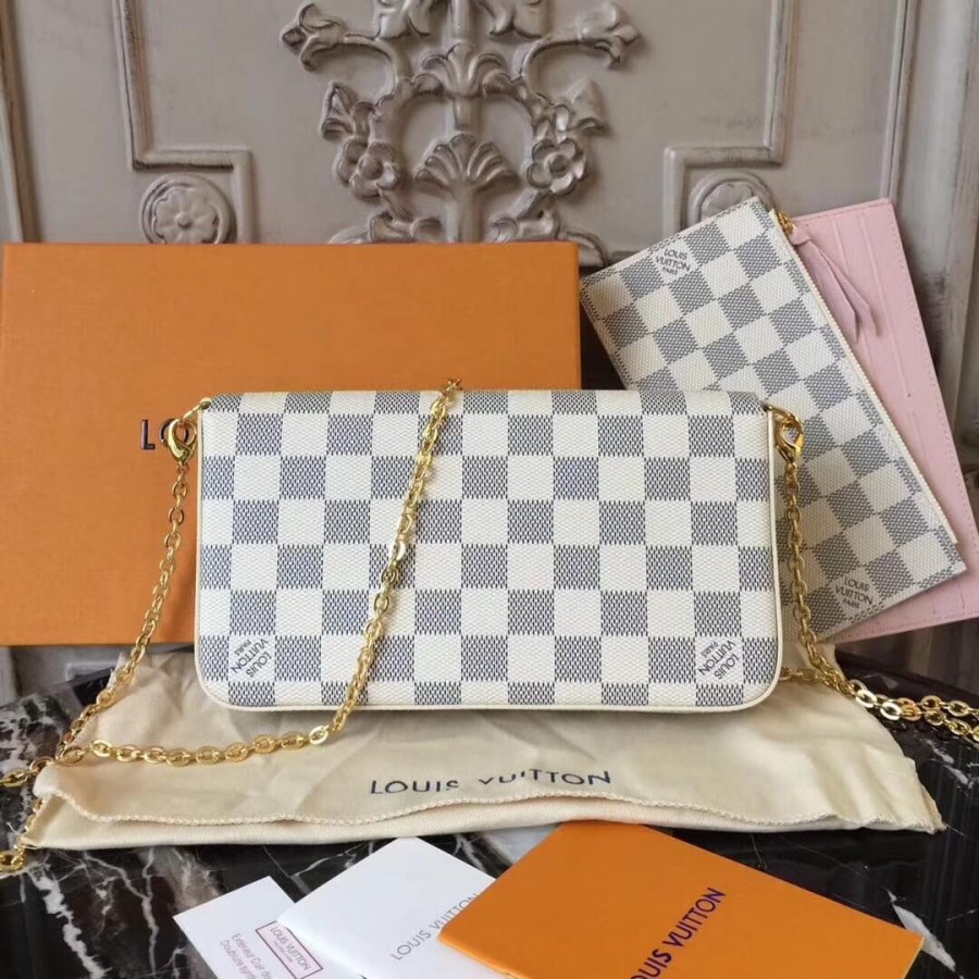 Louis Vuitton Damier Azur Canvas Pochette Felicie N63106-3