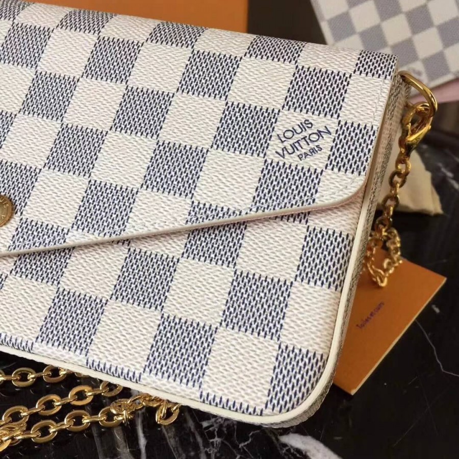 Louis Vuitton Damier Azur Canvas Pochette Felicie N63106-4