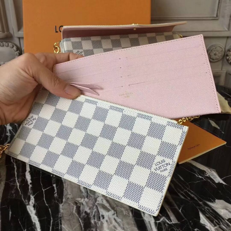Louis Vuitton Damier Azur Canvas Pochette Felicie N63106-7
