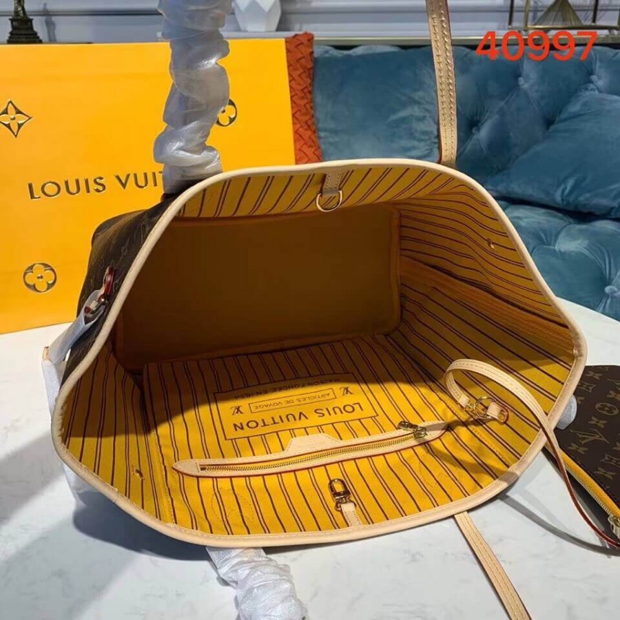 lienzo de monogram louis vuitton no full mm m40997 amarillo-9