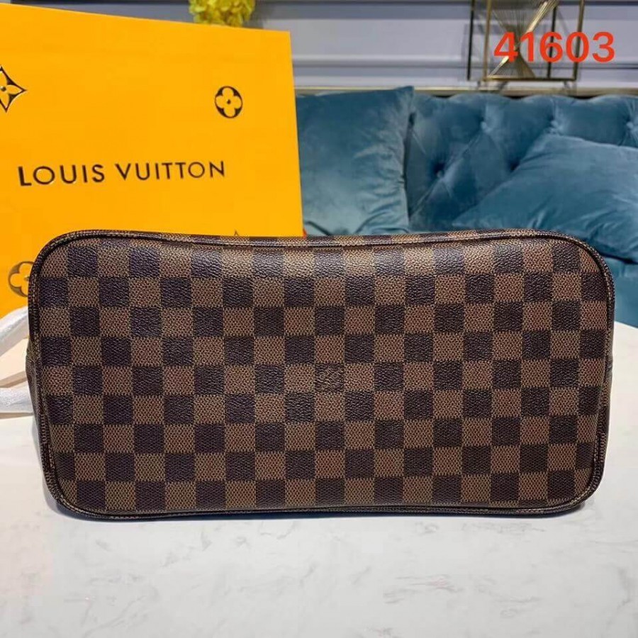 Louis Vuitton Damier Ebene Canvas Overfull MM N41603 Pink-3