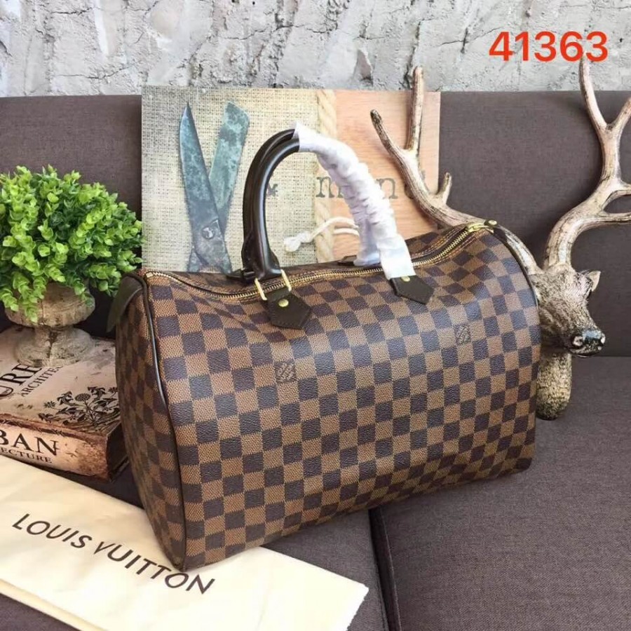 Louis Vuitton Damier Ebene Canvas Speedy 35 N41363-1