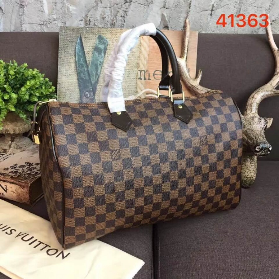 Louis Vuitton Damier Ebene Canvas Speedy 35 N41363-4
