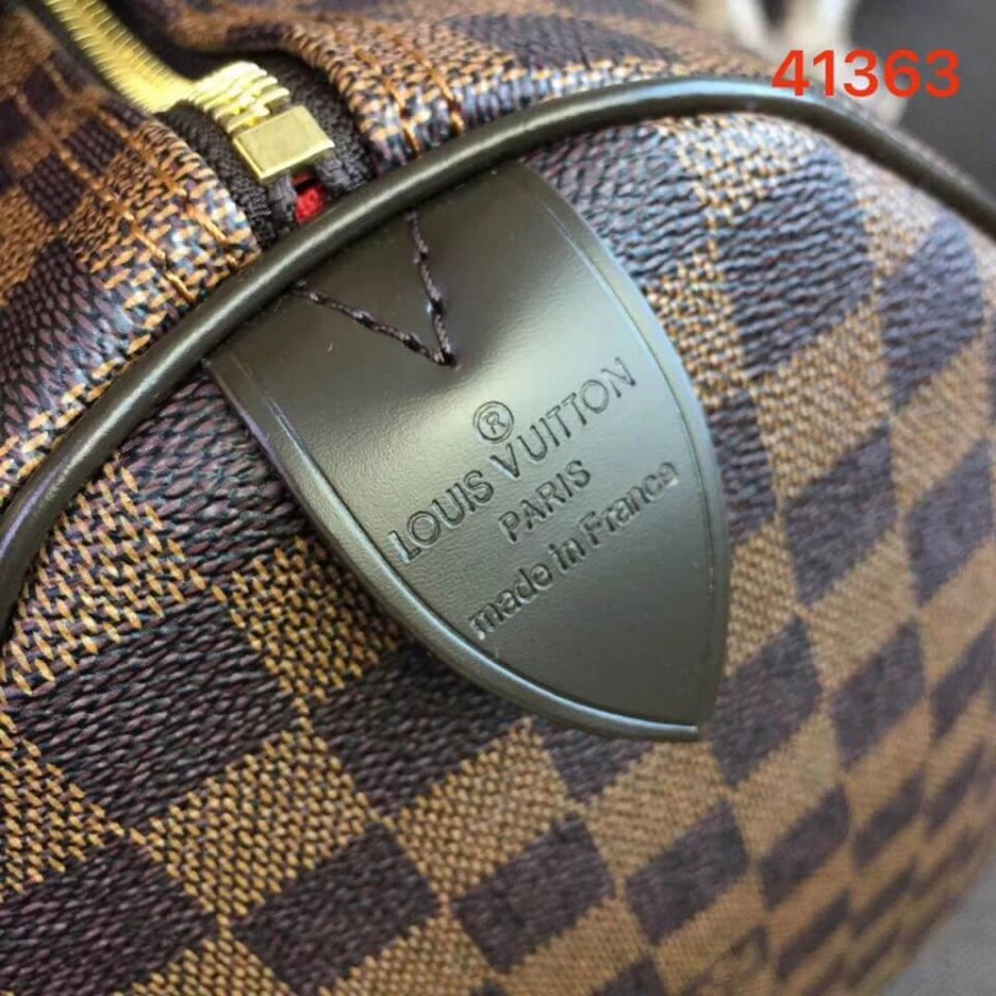 Louis Vuitton Damier Ebene Canvas Speedy 35 N41363-8
