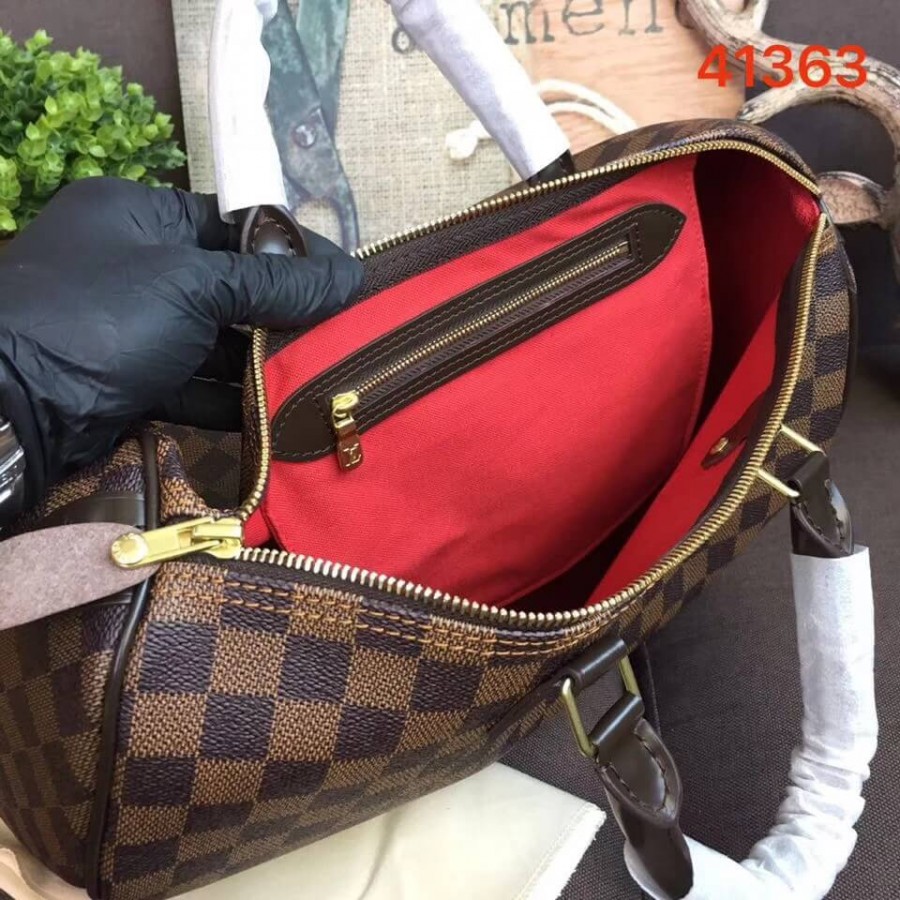Louis Vuitton Damier Ebene Canvas Speedy 35 N41363-11