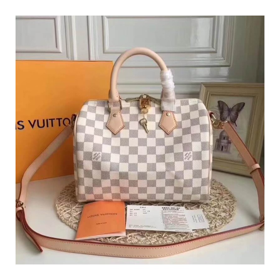 Louis Vuitton Damier Azur Canvas Speedy Bandouliere 25 N41374-1