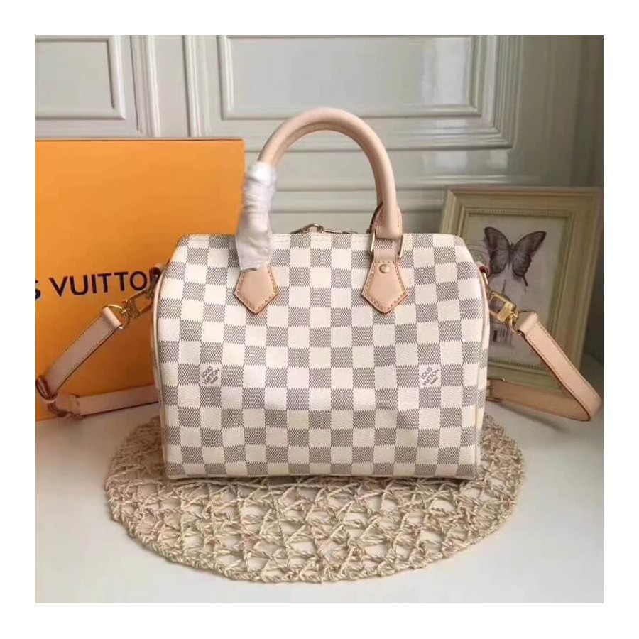 Louis Vuitton Damier Azur Canvas Speedy Bandouliere 25 N41374-3