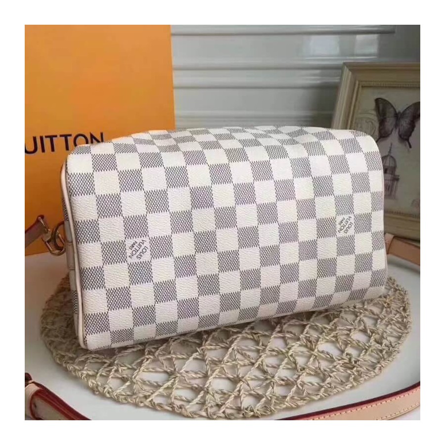 Louis Vuitton Damier Azur Canvas Speedy Bandouliere 25 N41374-4