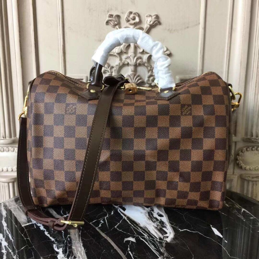 Louis Vuitton Damier Ebene Canvas Speedy Bandouliere 35 N41366-1