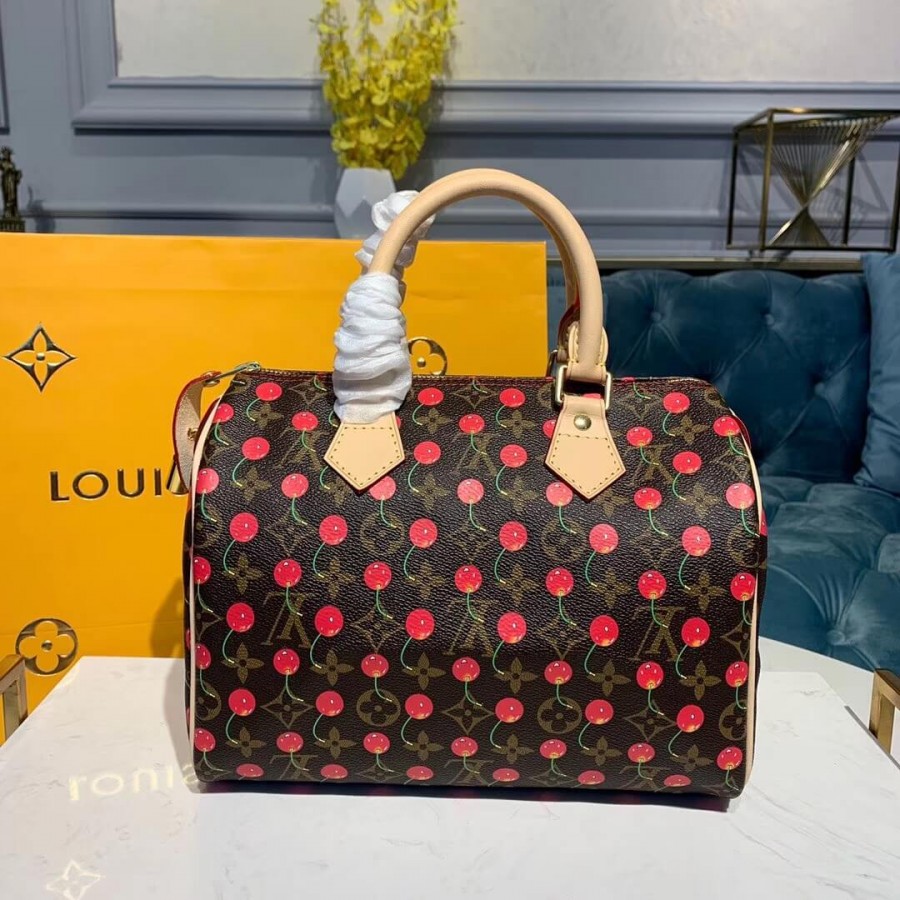Louis Vuitton Monogram Cerises Speedy 25 M41108-3
