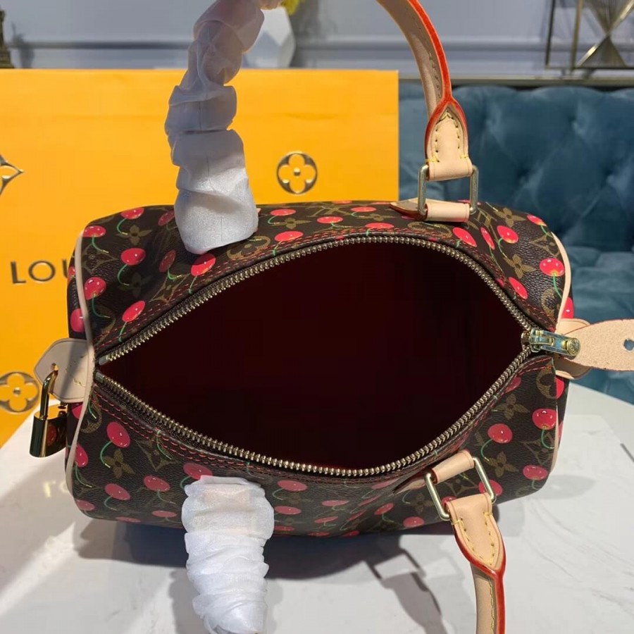 Louis Vuitton Monogram Cerises Speedy 25 M41108-9
