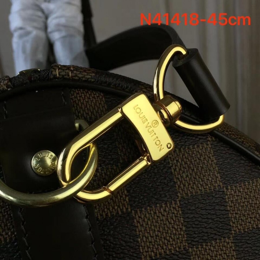 Louis Vuitton Damier Ebene Canvas Keepall Bandouliere 45 N41428-4
