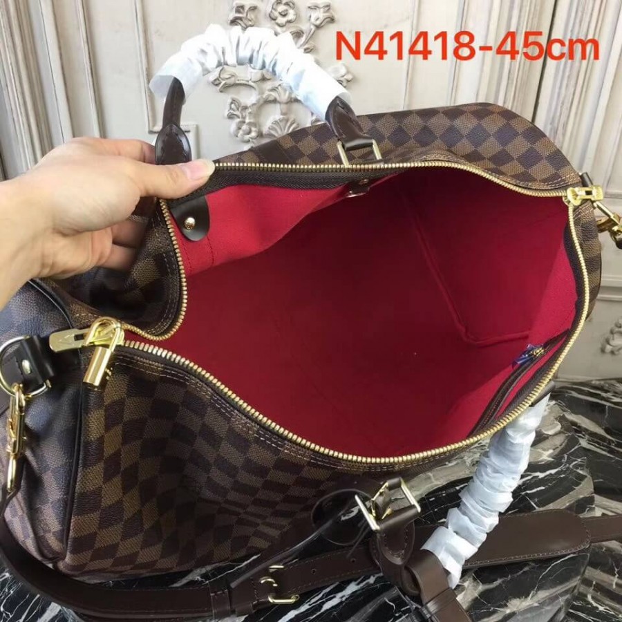 Louis Vuitton Damier Ebene Canvas Keepall Bandouliere 45 N41428-6