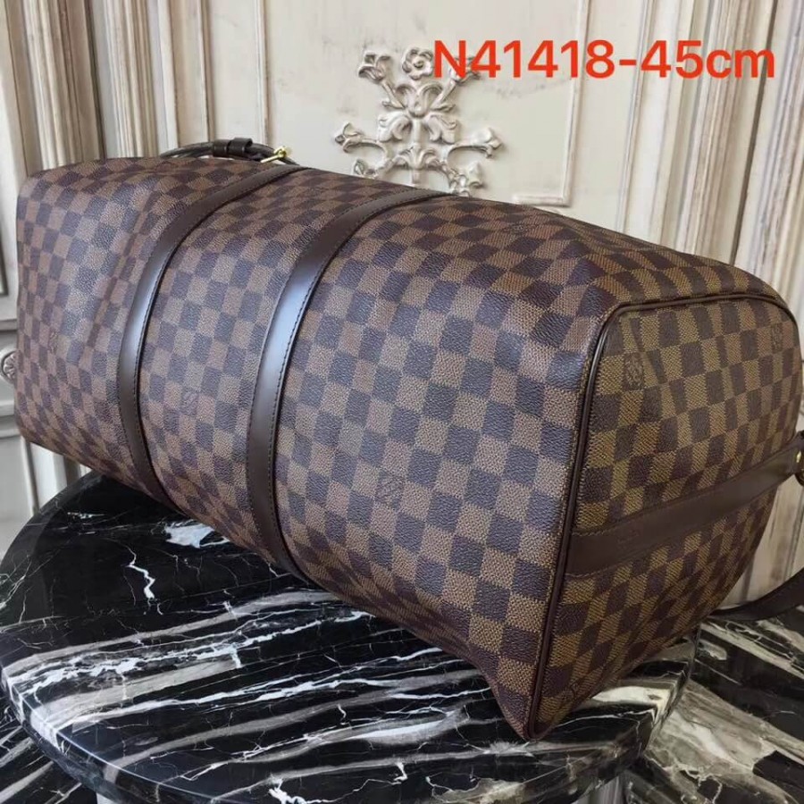 Louis Vuitton Damier Ebene Canvas Keepall Bandouliere 45 N41428-7