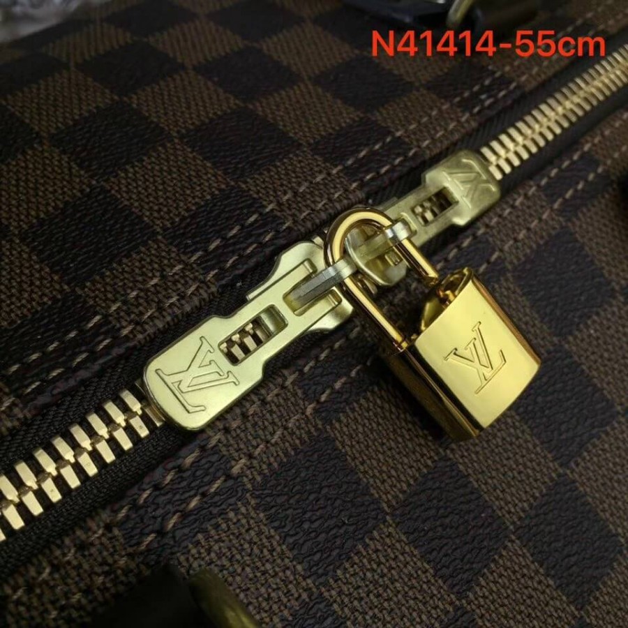 Louis Vuitton Damier Ebene Canvas Keepall Bandouliere 55 N41414-4
