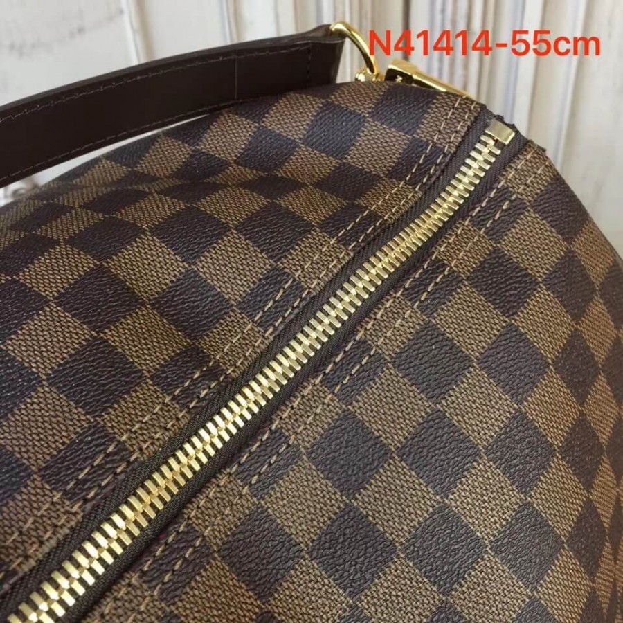 Louis Vuitton Damier Ebene Canvas Keepall Bandouliere 55 N41414-5