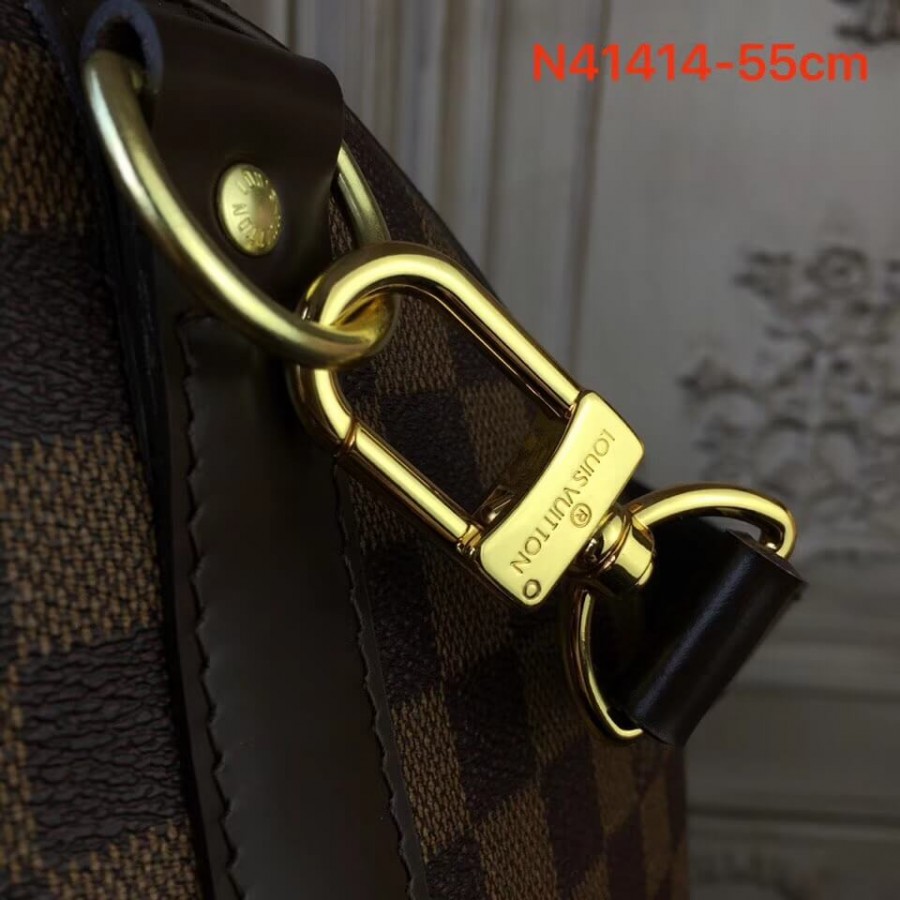 Louis Vuitton Damier Ebene Canvas Keepall Bandouliere 55 N41414-6