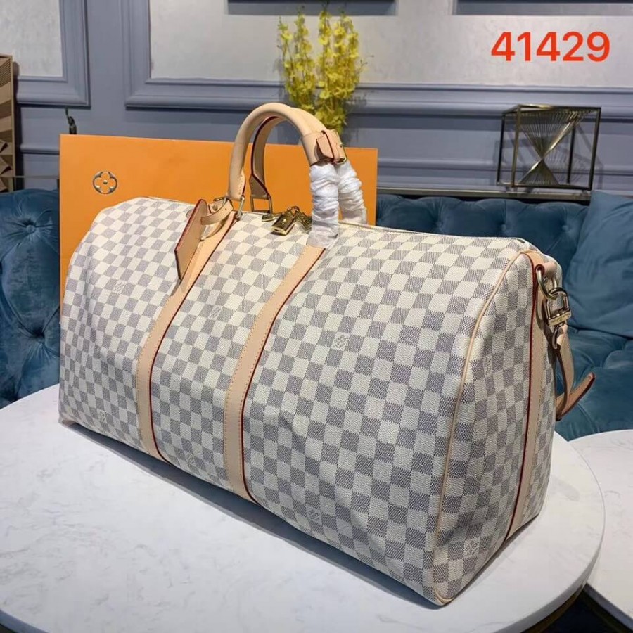 Louis Vuitton Damier Azur Keepall Bandouliere 55 N41429-2