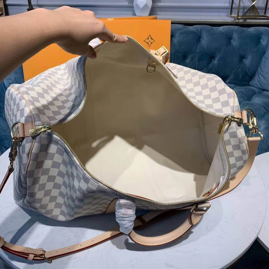 Louis Vuitton Damier Azur Keepall Bandouliere 55 N41429-9
