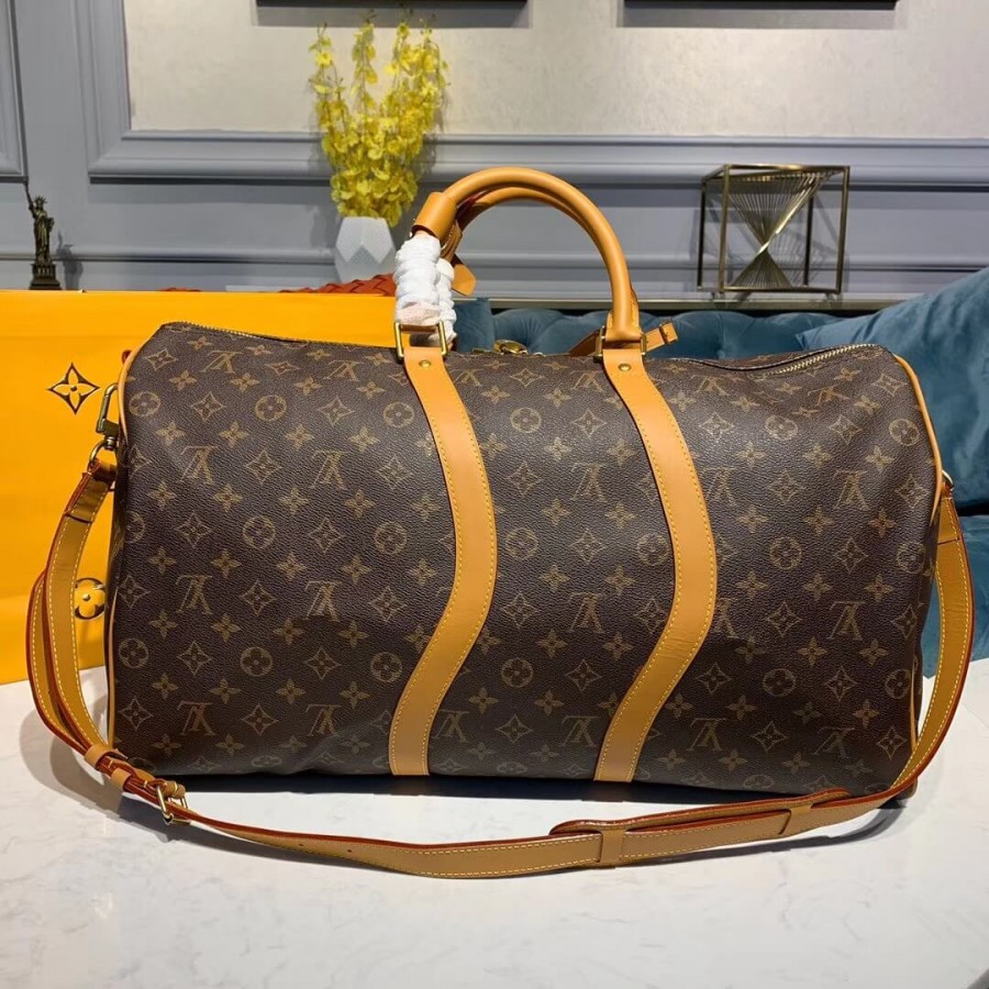 lienzo de louis vuitton monogram keepall bandouliere 50 m44474-2