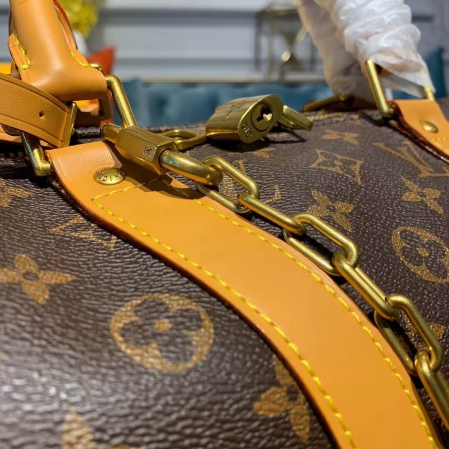 lienzo de louis vuitton monogram keepall bandouliere 50 m44474-5