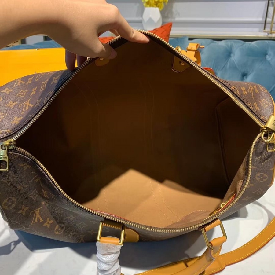 lienzo de louis vuitton monogram keepall bandouliere 50 m44474-6