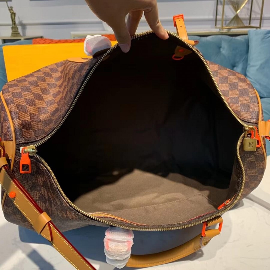 Louis Vuitton Damier Ebene Canvas Keepall Bandouliere 50 N44478-7