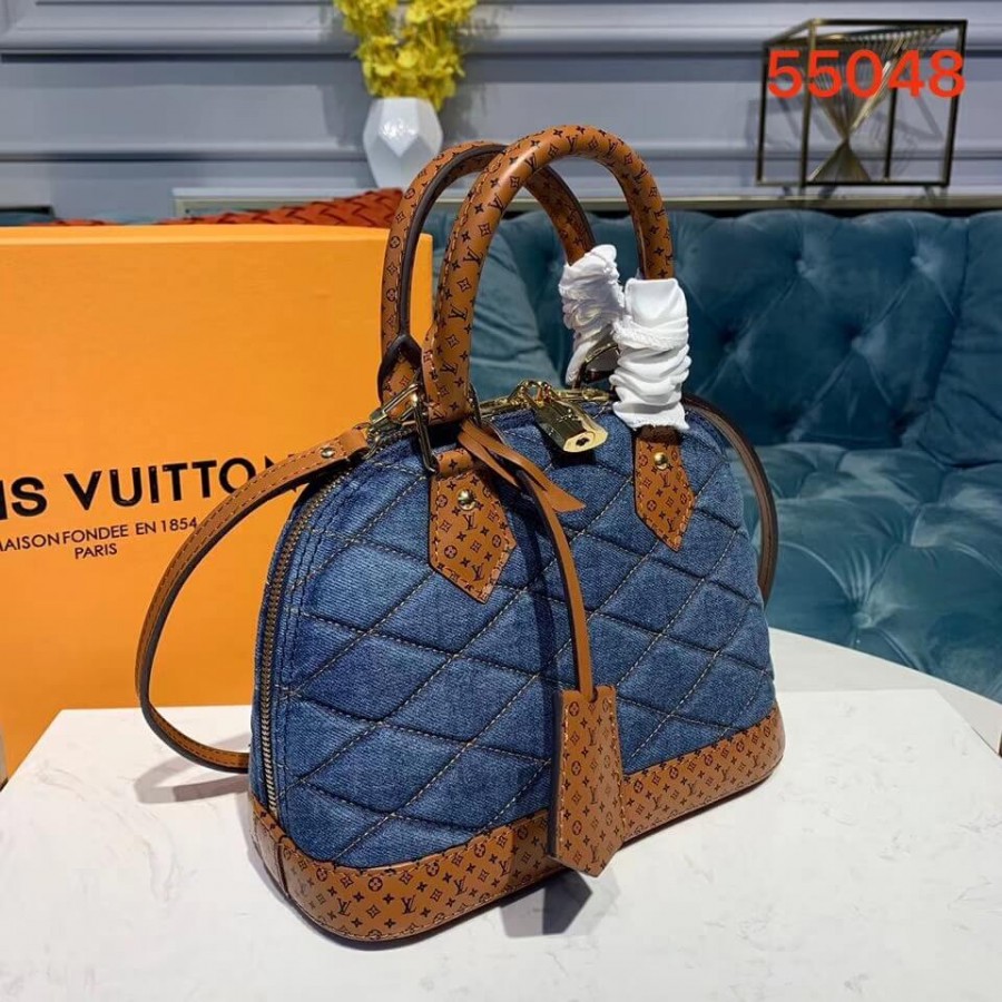 Louis Vuitton Denim Raw Alma BB M55048 Azul-2